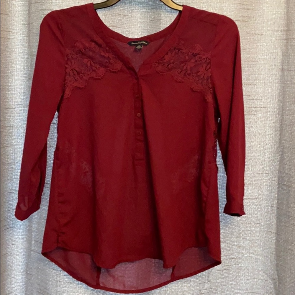 Maroon blouse